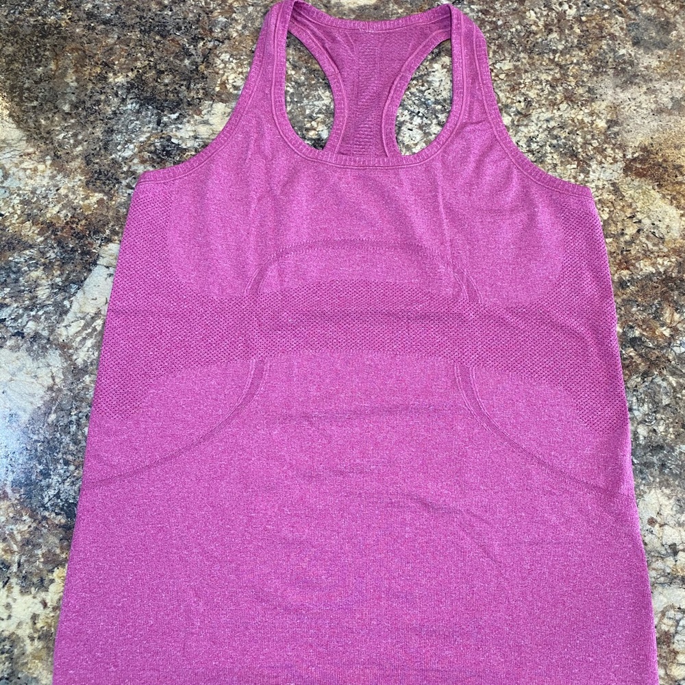 lululemon athletica Pink Racerback Tank Top